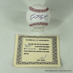Clint Nageotte Autographed Baseball With C.O.A.
