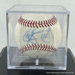 Chris Snelling Autographed Baseball In Display Case