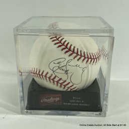Chris Snelling Autographed Baseball In Display Case