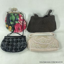 Four Vintage Small Handbags/Clutches