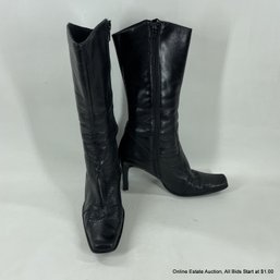 Pair Of Guess Vintage Boots In Black With Narrow Shaft, Size 7