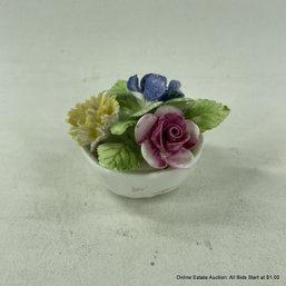 Tiny Royal Adderley Bone China Bowl Of Flowers