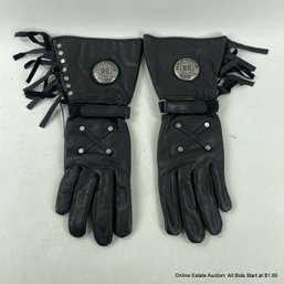 Harley Davidson Motor Co. Women's Leather Gloves Size XS