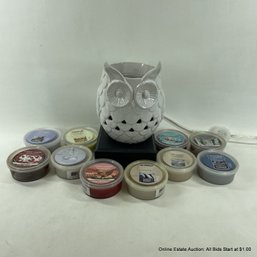 Yankee Candle Scented Melts Owl Warmer With Assorted MeltCups