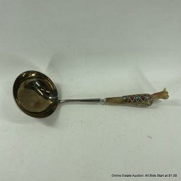 Figural Horn Handled Ladle