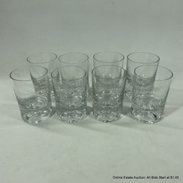 8 Vintage Juice Glasses With Thick Heavy Bottoms
