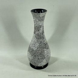 Resin Vase With Crackle Finish