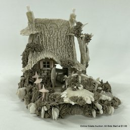 Small Detailed Fairy House Made Of Clay (LOCAL PICK-UP ONLY)