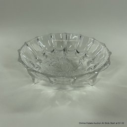 Vintage Glass Footed Bowl