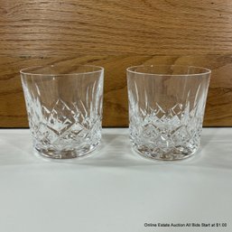 2 Waterford Lismore Old Fashioned Glasses