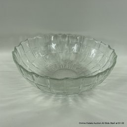 Vintage Art Glass Serving Bowl