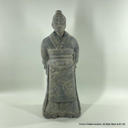 Chinese Terra Cotta Emperor Statue (LOCAL PICKUP OR UPS STORE SHIP ONLY)