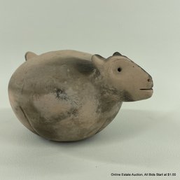 Pre-Columbian Style Globular Animal Form Rattle