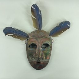 Lillian Pitt, Wasco, Yakama, Ceramic Spirit Mask Signed