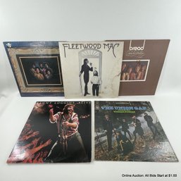 Five Vinyl Records From Bread, Fleetwood Mac, Kenny Loggins, Jackson 5, And The Union Gap