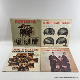 Four The Beatles Vinyl Records