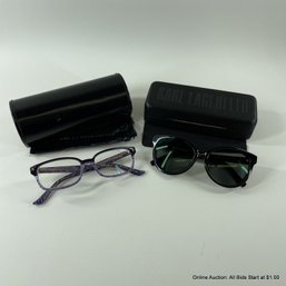 Karl Lagerfeld Sunglass And Marc By Marc Jacobs Eyeglass Frames With Cases