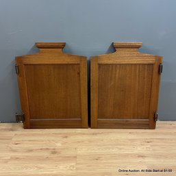 Wood Saloon Doors With Brass Hardware (Local Pick-Up Only)