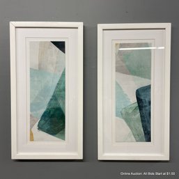Pair Of Framed Abstract Prints