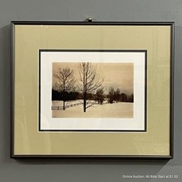 Framed Wall Art Of Snowy Landscape