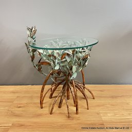 Vintage 1996 Lee & Sharon Jones Sculptural Art Mangrove Copper Side Table (LOCAL PICKUP ONLY)