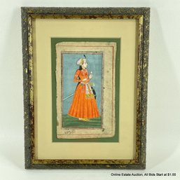 Late 18th Or Early 19th Century Mughal Painting Of A Princess