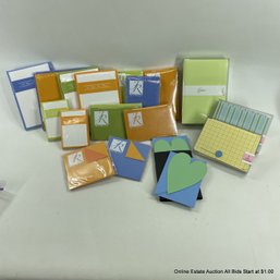 Collection Of Brightly Colored Note Cards And Stationary, As Photographed