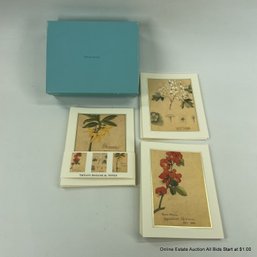 Tiffany & Co Partial Box Of Botanical Note Cards And Envelopes