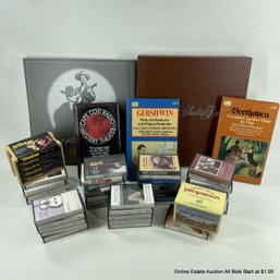 Large Assorted Collection Of Audio Cassettes As Photographed, And A Boxed Collection Of Wilf Carter CDs