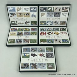 Five Boxes Of Assorted Wendy Morgan Bird Cards With Envelopes