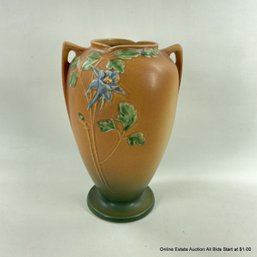 Roseville Pottery Brown Columbine Vase 23-10