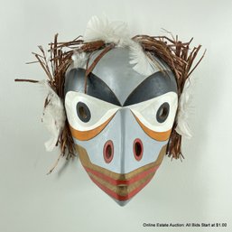 Stan Wamiss Kwakiutl Cedar Fish Mask Kingcome Inlet BC