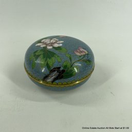 Cloisonn Lidded Trinket Dish