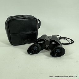 Minolta Compact 8x20 7.2' Binoculars With Case And Cleaning Cloth