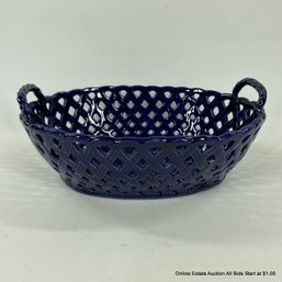 Ceramic Bread Basket, Made In Portugal