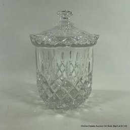 Cut Glass Lidded Jar