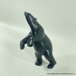 Cape Dorset Carved Serpentine Dancing Bear Signed E.a.