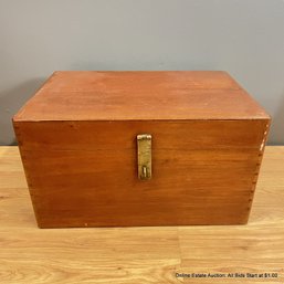 Vintage Mahogany Shipwrights Trunks With Brass & Steel Hardware(LOCAL PICKUP ONLY)