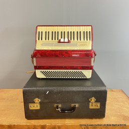 Vintage Amati Accordion In Hard Case