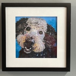 Susan Wiersema ' Pretty Boy' Mixed Media Of A Poodle