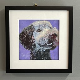 Susan Wiersema 'Camus' Mixed Media Of A Poodle