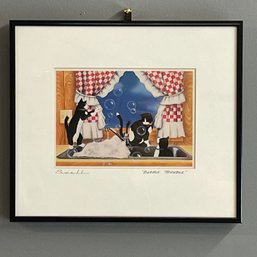 Peter & Madeline Powell 'Bubble Trouble' Print Signed On Mat