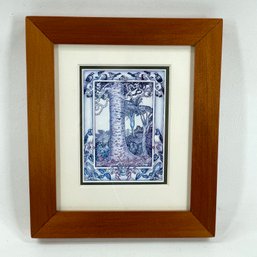 Small Framed Print Of A New Zealand Kauri Tree