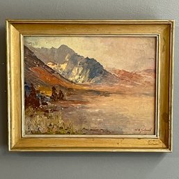 W.R. Yelland Vintage Oil On Panel Bell Rock Sedona Signed