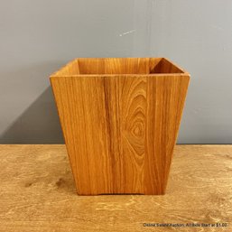 Vintage Teak Trash Can 13' X 12'