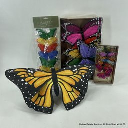 Assorted Butterfly Decor, Most In Original Packaging