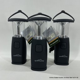 Set Of Three Eddie Bauer Solar Dynamo Lanterns
