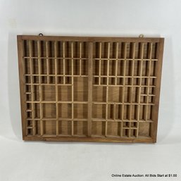 Vintage Wood Letter Press Tray