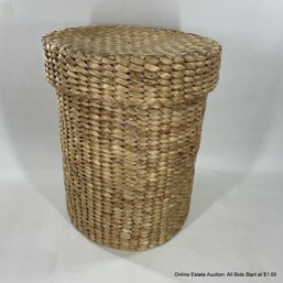 Woven Grass Lidded Basket (LOCAL PICKUP ONLY)
