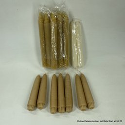 Tapered Candle Assortment Including Honeycomb And Joined Wick Candles